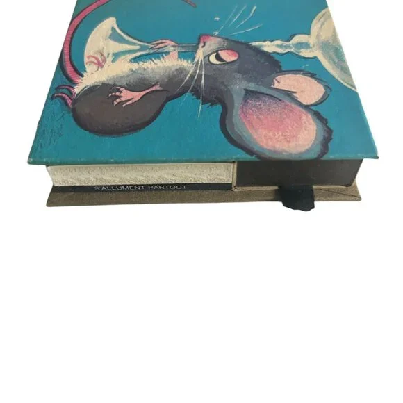 Vintage Illustrated Matchbox with‎ Pull-Out Drawers Pickled Mouse Art 4” Square - Picture 4 of 6